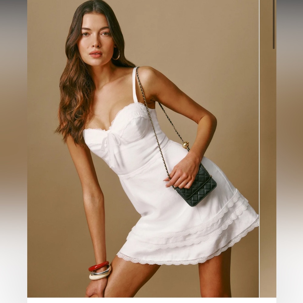 Reformation Arya Linen Dress - Picture 2 of 13